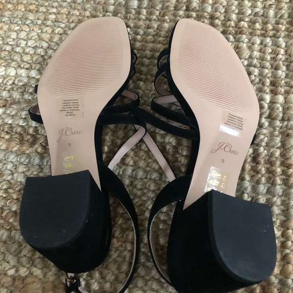 NIB J. Crew Suede Asymmetric Sandal - Picture 6 of 6
